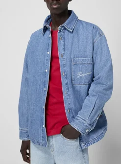 Boulanger padded denim overshirt