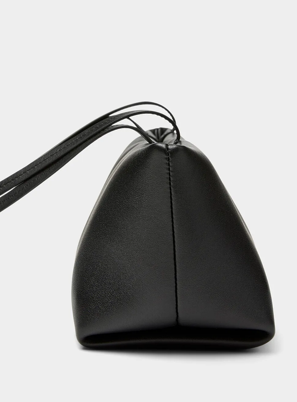 Boulevard elongated leather shoulder bag
