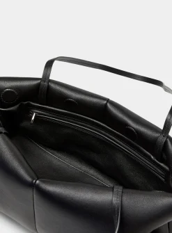 Boulevard elongated leather shoulder bag