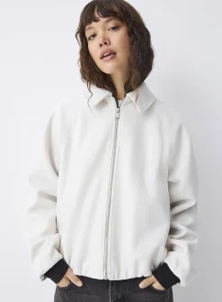 Boxy felt jacket