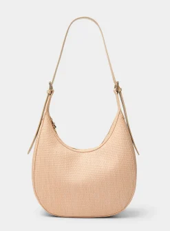 Braided-texture hobo bag