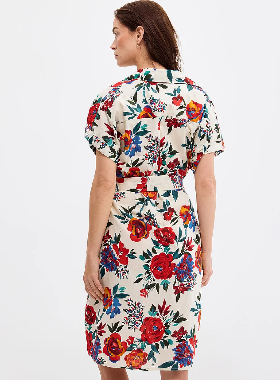 Bright garden voile shirtdress