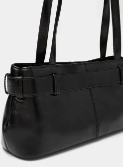 Brocle small black leather shoulder bag
