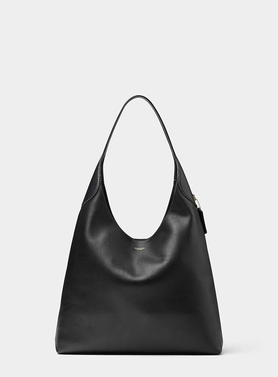Brooklyn black leather hobo bag