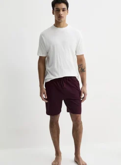 Brushed jersey pyjama short
