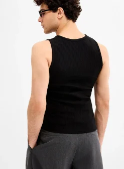 Bustier insert ribbed tank