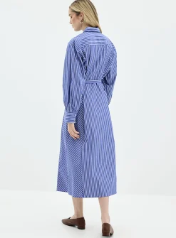 Calken striped chambray shirtdress