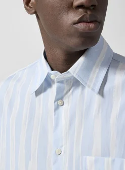 Camargue painted stripes oversized shirt