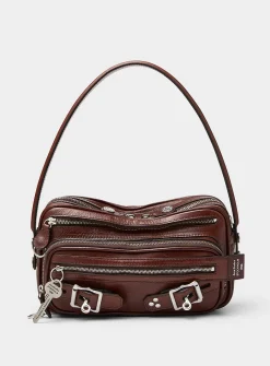Camero leather-strap handbag