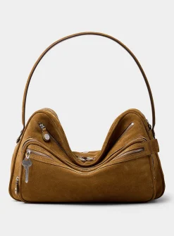Camero suede crossbody bag