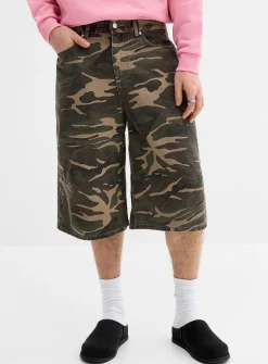 Camo darted-knee 16" jort