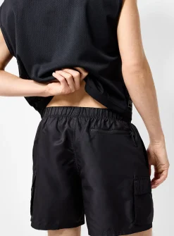 Cargo-pocket swim trunk