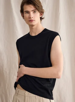Cashmere-blend knit tank