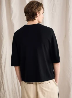 Cashmere-blend short-sleeve cardigan
