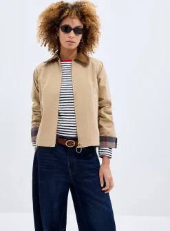 Catlin tartan underside cropped jacket