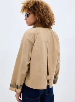 Catlin tartan underside cropped jacket