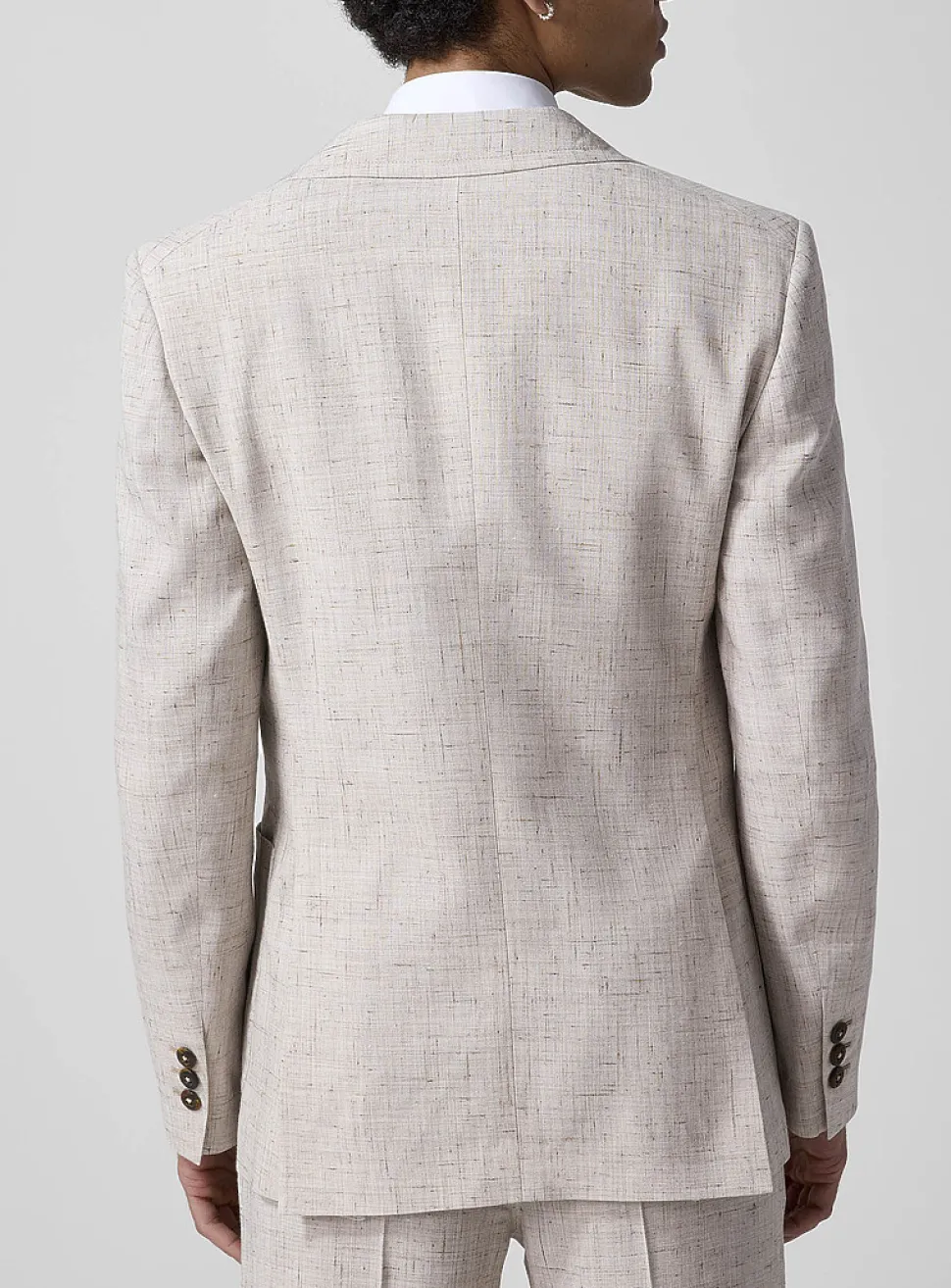 Chambray-effect patch pockets jacket