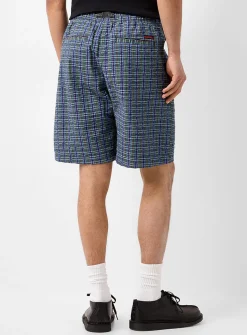 Check seersucker Bermudas