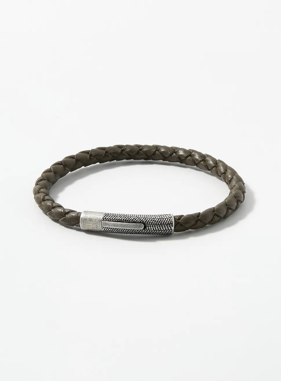 Chevron braided leather bracelet