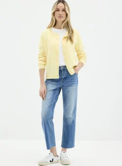 Chloe raw-hem stretch jean