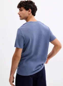 Clive micro-waffle T-shirt