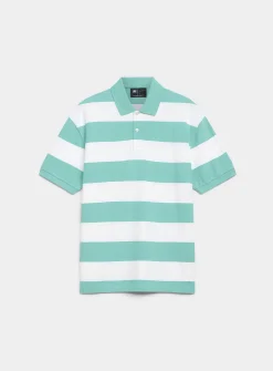 Club-stripe piqué polo