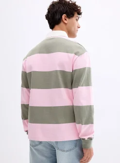 Club-stripe rugby polo