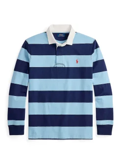 Club-stripe rugby polo