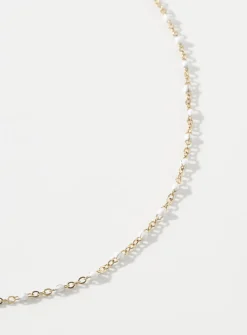 Coloured beaded chain