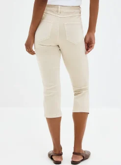 Colourful denim capri pant