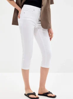 Colourful denim capri pant