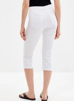 Colourful denim capri pant