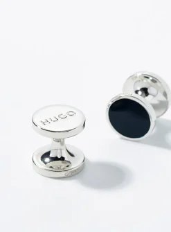 Colourful disc cufflinks
