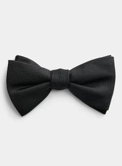 Colourful micro-check bow tie