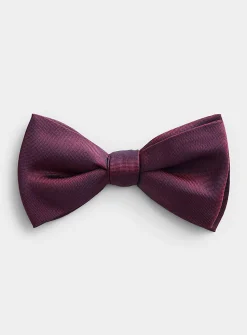 Colourful micro-check bow tie