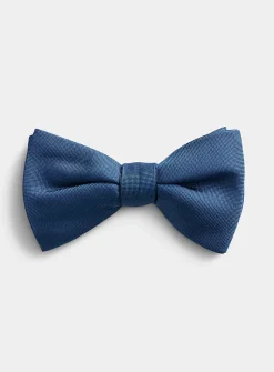 Colourful micro-check bow tie