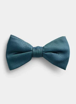 Colourful micro-check bow tie