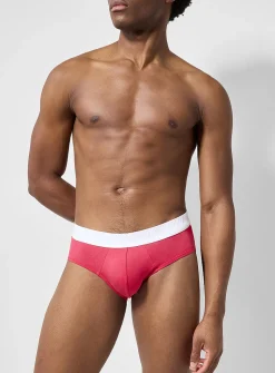 Colourful stretch jersey brief