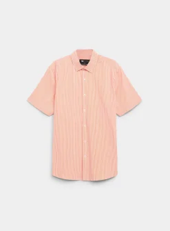 Colourful stripe seersucker shirt