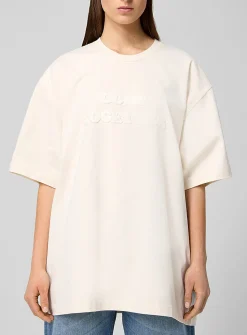 Come Together bouclé slogan T-shirt