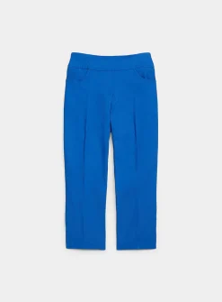 Comfort-waist bengaline capri pant