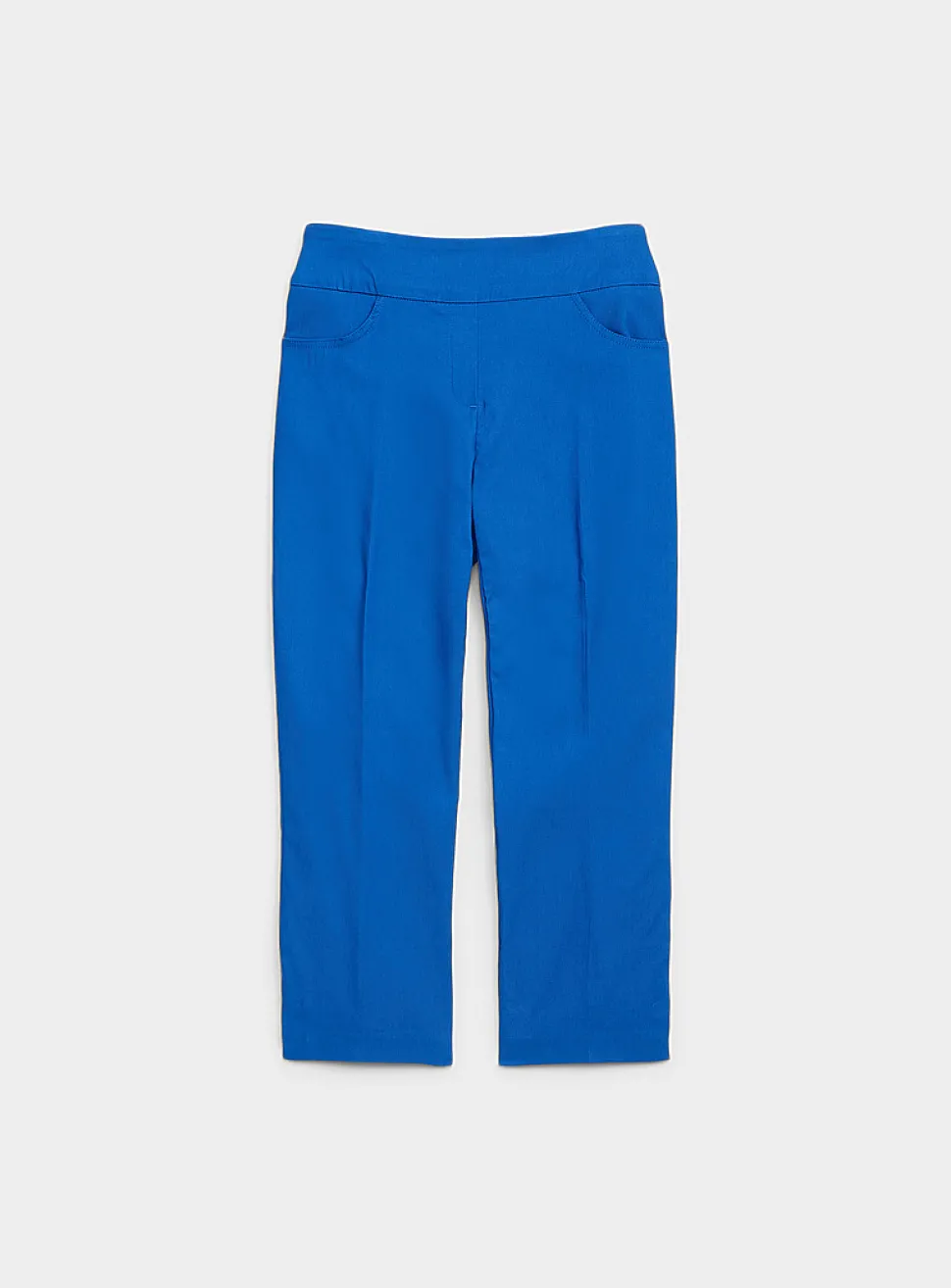 Comfort-waist bengaline capri pant