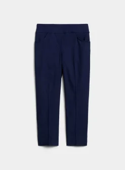 Comfort-waist bengaline capri pant