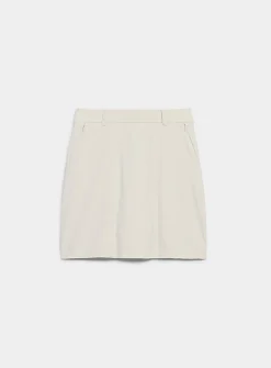 Comfort-waist technical fabric skort