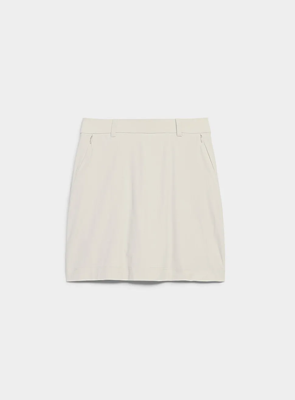 Comfort-waist technical fabric skort