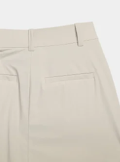 Comfort-waist technical fabric skort