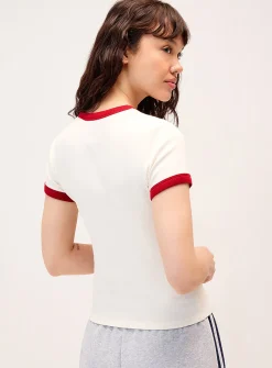 Contrasting trim T-shirt