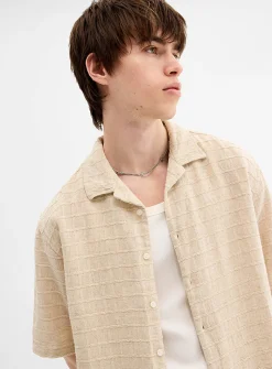 Corey textured check shirt