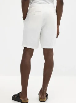 Cotton-linen Bermudas