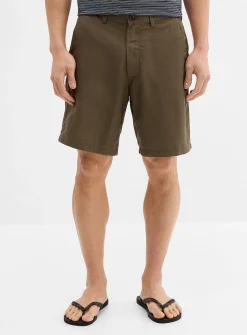 Cotton-linen Bermudas